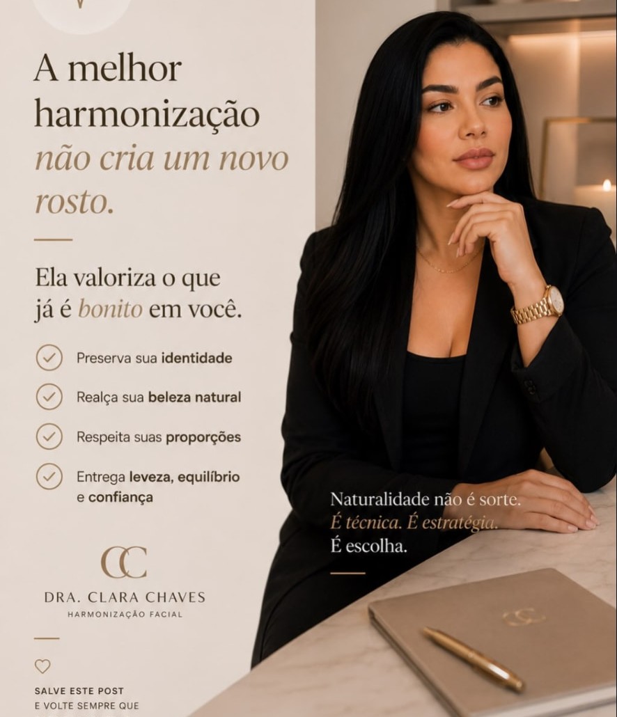 Motivo 7: a melhor harmonização não cria um novo rosto